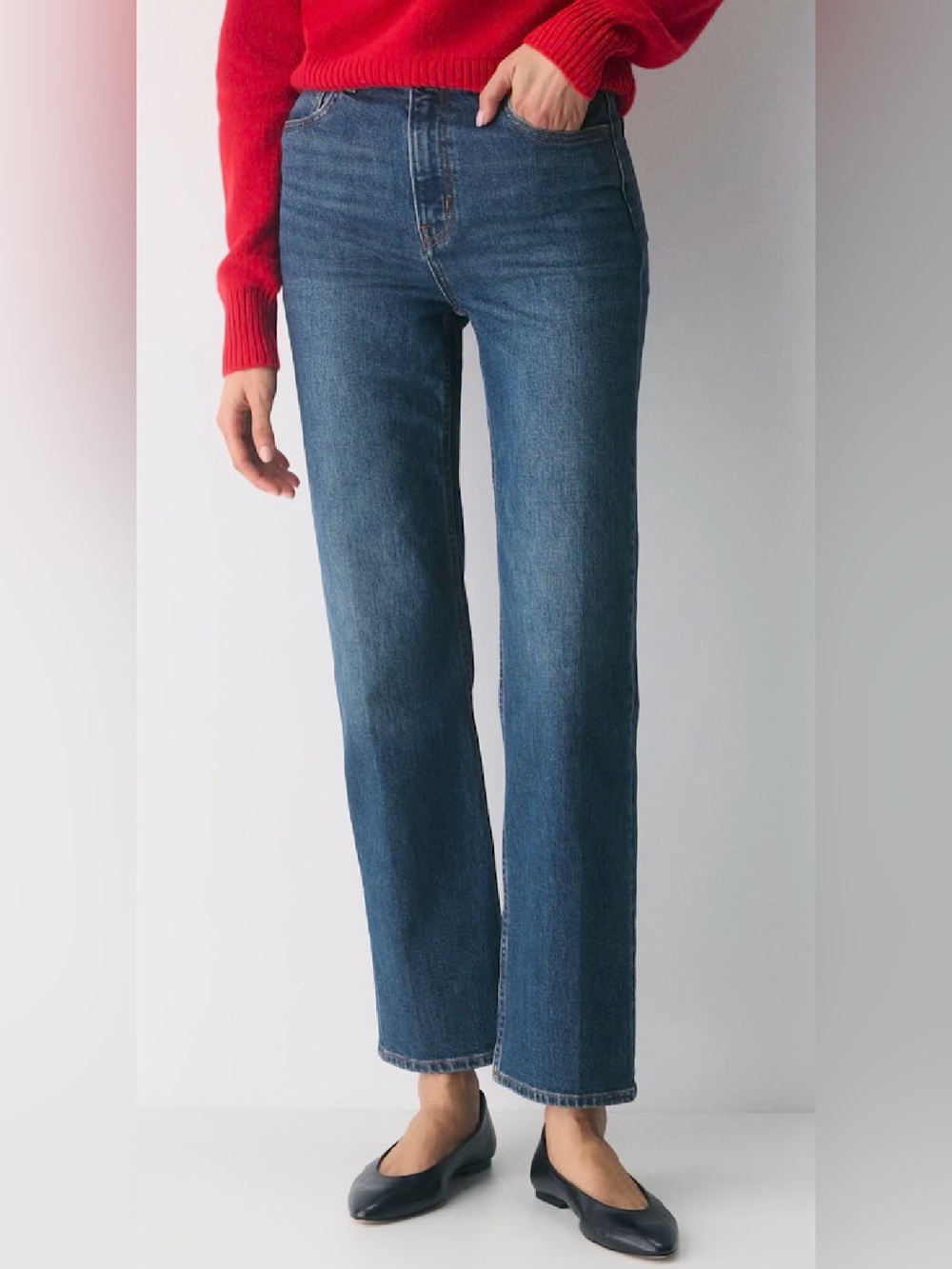 Aritzia Denim Forum The Arlo Hi-Rise Straight Jean (25, 28L) like new